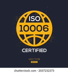 Creative (ISO 10006) Standard quality symbol, vector illustration.