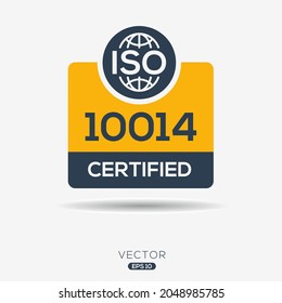 Creative (ISO 10014) Standard quality symbol, vector illustration.