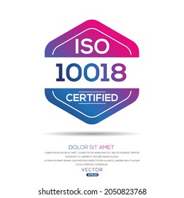 Creative (ISO 10018) Standard quality symbol, vector illustration.