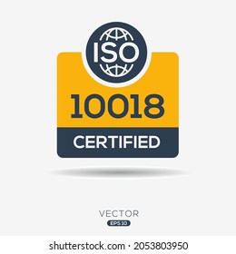 Creative (ISO 10018) Standard quality symbol, vector illustration.