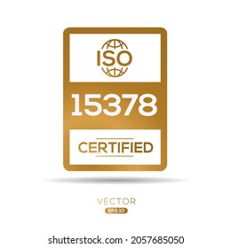 Creative (ISO 15378) Standard quality symbol, vector illustration.