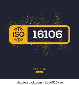 Creative (ISO 16106) Standard quality symbol, vector illustration.