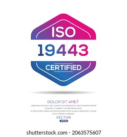 Creative (ISO 19443) Standard quality symbol, vector illustration.