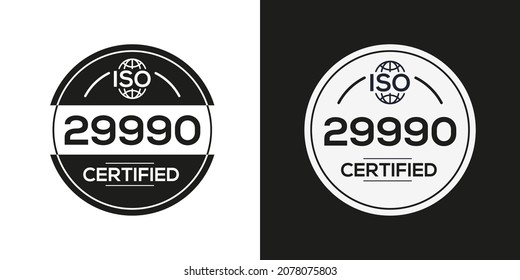 Creative (ISO 29990) Standard quality symbol, vector illustration.