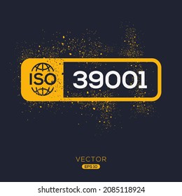 Creative (ISO 39001) Standard quality symbol, vector illustration.