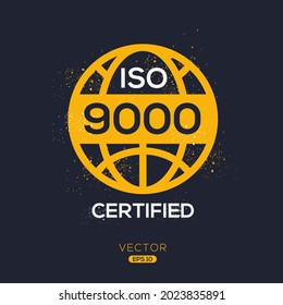 Creative (Iso 9000) Standard quality symbol, vector illustration.