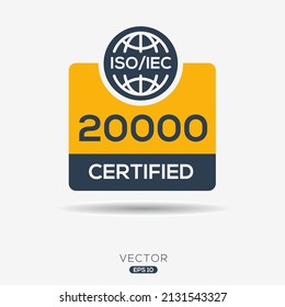 Creative (ISO_IEC 20000) Standard quality symbol, vector illustration.