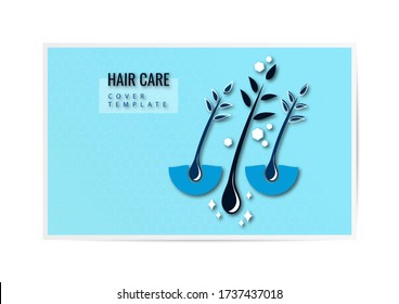 Creative isolated hair follicle icon. Vector logo hair diagnostic center. The concept of a beauty salon, clinic of help, split ends, hair loss, hair health, shampoo, hairline. Vector illustration