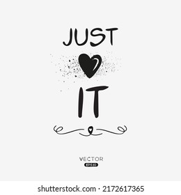 Creative (It) text, Can be used for stickers and tags, T-shirts, invitations, vector illustration.
