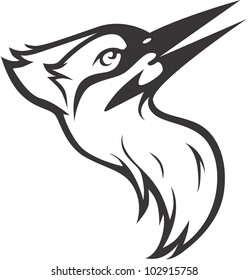 Creative Ivory Billed Woodpecker Illustration
