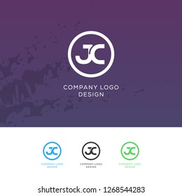 Logotipo de letra Creative J C