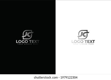 Vector de logotipos de letras Creative J C, Ilustración