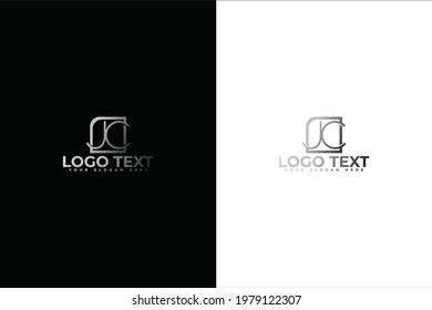 Creative J C Letter Logo Vector, Illustration