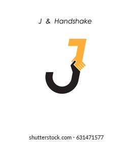 Creative J- letter icon abstract logo vector design.Business offer,partnership icon.Corporate business and industrial logotype symbol.Vector illustration
