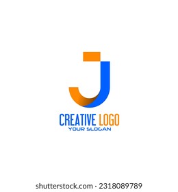 Creative J Letter Logo Design. Abstract Initial Letter J Logo.