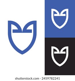 Creative J Shield  Logo. Modern Minimalist Security, Safety, Protection, Lock Logo With Initial Letter J