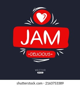 Creative (Jam) Logo, Jam Sticker, Vector Illustration.