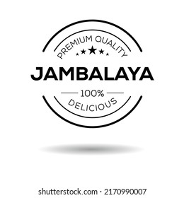 Creative (Jambalaya) logo, Jambalaya sticker, vector illustration.