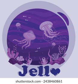 creative jello graphic element design