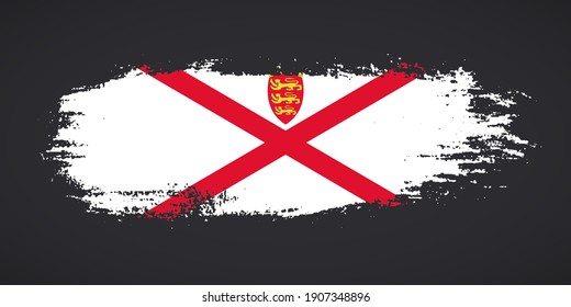 Creative Jersey Country Grungy Brush Flag For Liberation Day