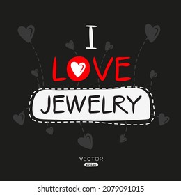 Creative Jewelry lettering, Can be used for stickers and tags, T-shirts, invitations, vector illustration.