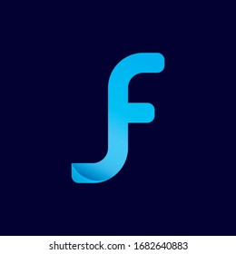 Plantilla de diseño de logotipo de carta de Creative JF