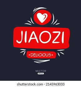 Logo de Creative (Jiaozi), sticker de Jiaozi, ilustración vectorial.