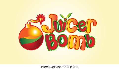 Design des Creative Juice-Logos mit Bombe
