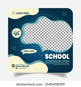 Creative Junior School Social Media Post Design Banner