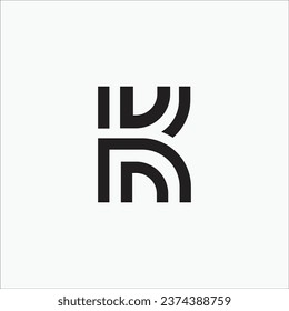 Creative K initial monogram modern brand unique logo design