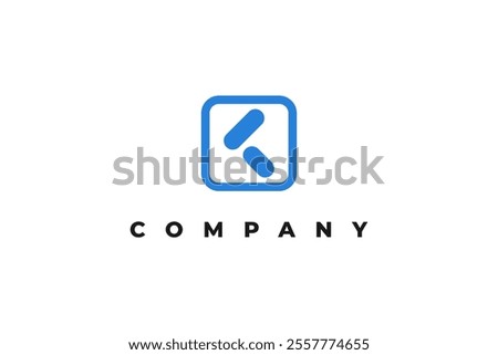 creative k letter logo with bubbles