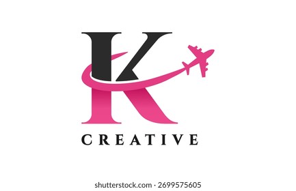 Design des kreativen K-Buchstaben-Logos