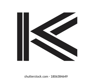 diseños de letras del logotipo creativo de k 