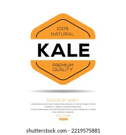 Creative (kale), kale label, vector ilustración.