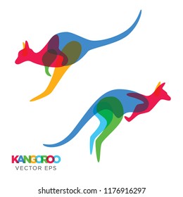 Creative Kangaroo Animal Design, Vector eps 10