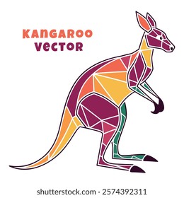 Creative Kangaroo Silhouette and icon