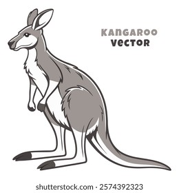 Creative Kangaroo Silhouette and icon