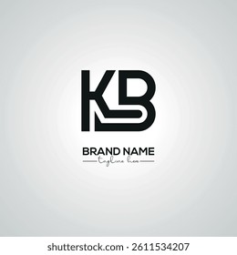Creative KB BK Lettermark Logo Design for Corporate Branding.