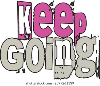Creative keep going Vector Illustration for Entrepreneurial Success, Logo Design, and Graphic Artwork"