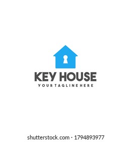 Creative key house premium logo design