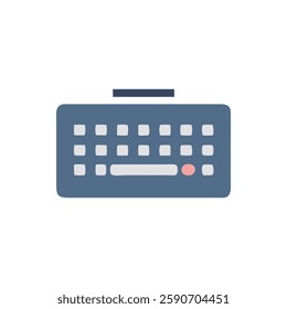 Creative Keyboard Illustration Icon Design