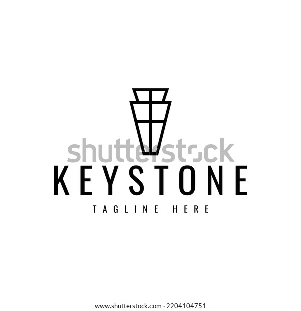 Creative Keystone Vector Logo Design Stock Vector (royalty Free 