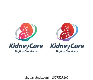 Creative Kidney Care logo Template, Health Kidney logo design