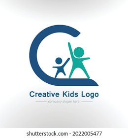 Creative Kids Foundation Logo. Child Development Foundation Logo Vector Design. 
Charitable Organization or Foundation Logo.