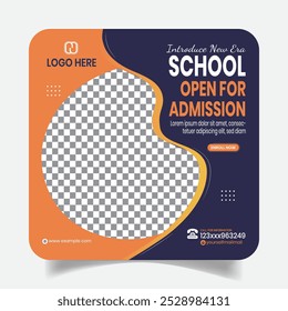 Creative Kids Schoo Social Media Post Design Template