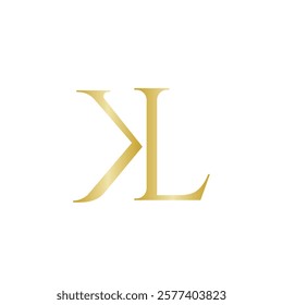 Creative KL letter logo design featuring a modern, professional style. Ideal for businesses, startups, or personal branding. Sleek typography ensures versatility for logos, merchandise, and more.