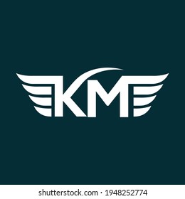 Diseño del logo de la Flota de Km Creativo adecuado para el logotipo de la empresa, impresión, digital, icono, aplicaciones y otros fines de marketing