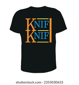 creative knife t shirt design