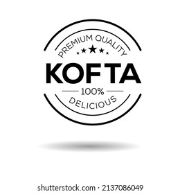 Creative (Kofta) logo, Kofta sticker, vector illustration.