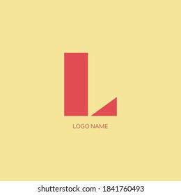 Creative L Letter Logo Design With Shapes . Alphabet.